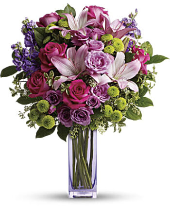 lavender glamour vase